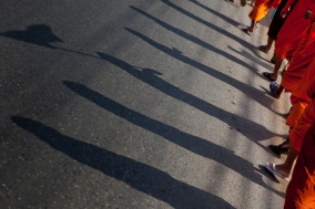 Human Rights march of the Monks and Supporters