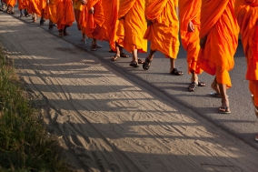 Human Rights march of the Monks and Supporters