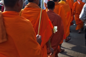 Human Rights march of the Monks and Supporters