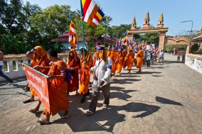 Human Rights march of the Monks and Supporters