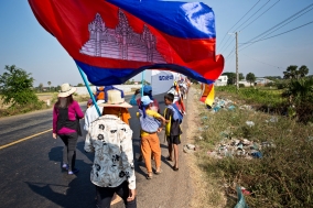 Human Rights march of the Monks and Supporters