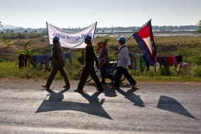 Human Rights march of the Monks and Supporters