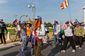 Human Rights march of the Monks and Supporters