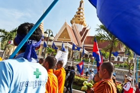 Human Rights march of the Monks and Supporters
