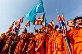 Human Rights march of the Monks and Supporters