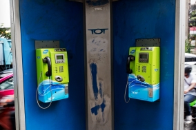 Public Phones in Bangkok, an enddangered Species