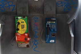 Public Phones in Bangkok, an enddangered Species