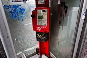 Public Phones in Bangkok, an enddangered Species