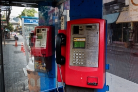 Public Phones in Bangkok, an enddangered Species