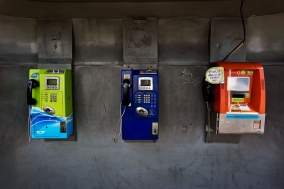 Public Phones in Bangkok, an enddangered Species