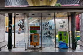 Public Phones in Bangkok, an enddangered Species
