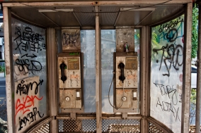 Public Phones in Bangkok, an enddangered Species