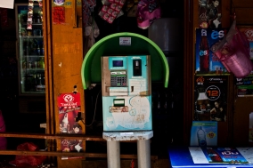 Public Phones in Bangkok, an enddangered Species